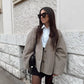 Loose Fit Blazer Coat