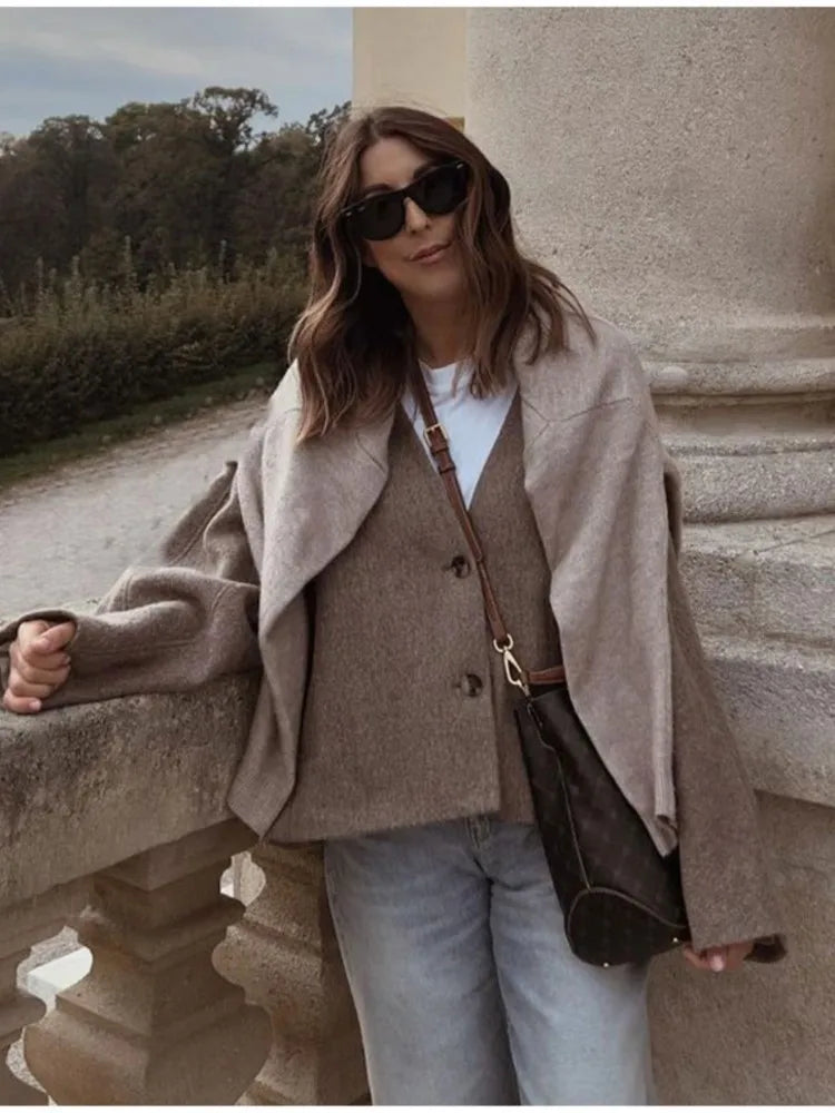 Loose Fit Blazer Coat