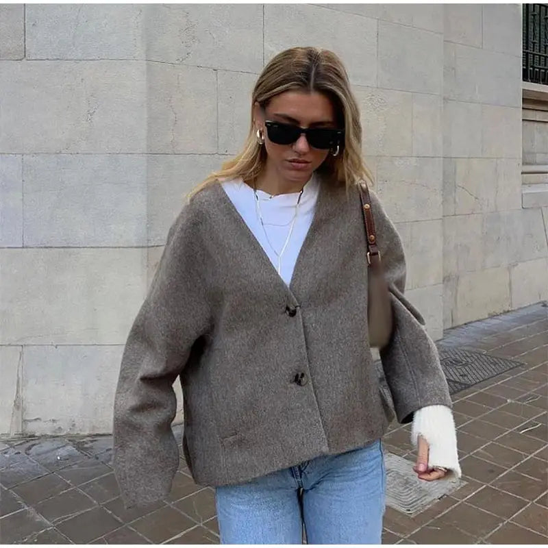 Loose Fit Blazer Coat